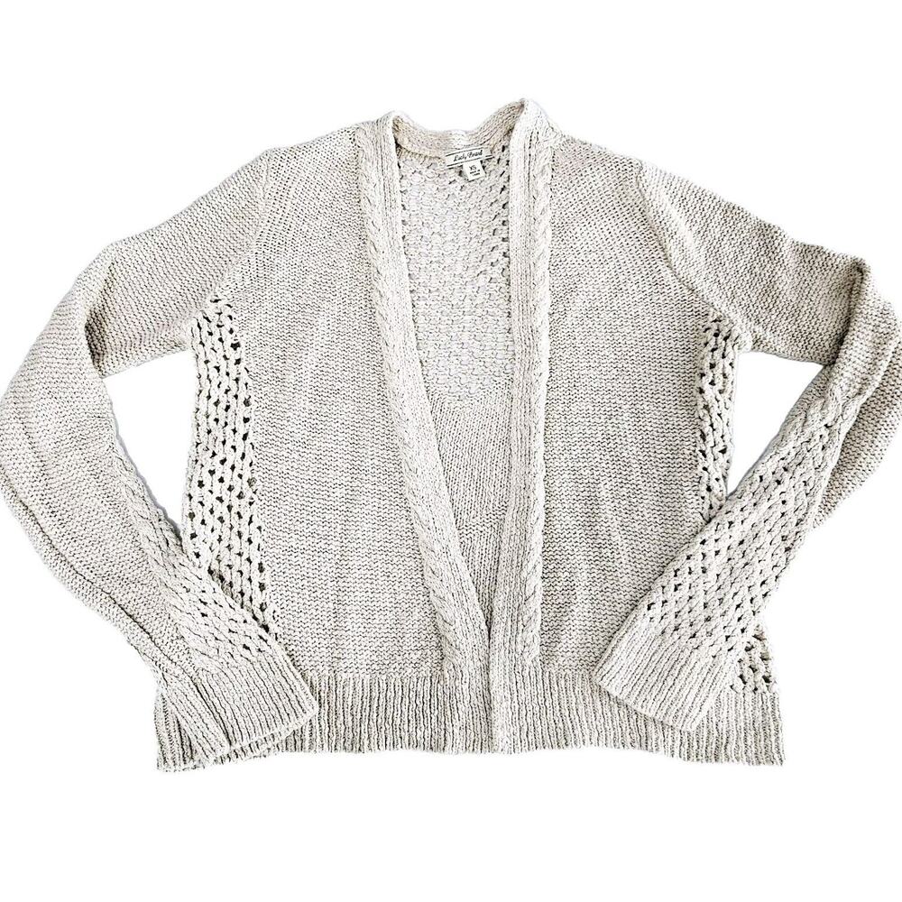 Lucky Brand Womens Sweater Beige Size XS Long Sleeve Cardigan